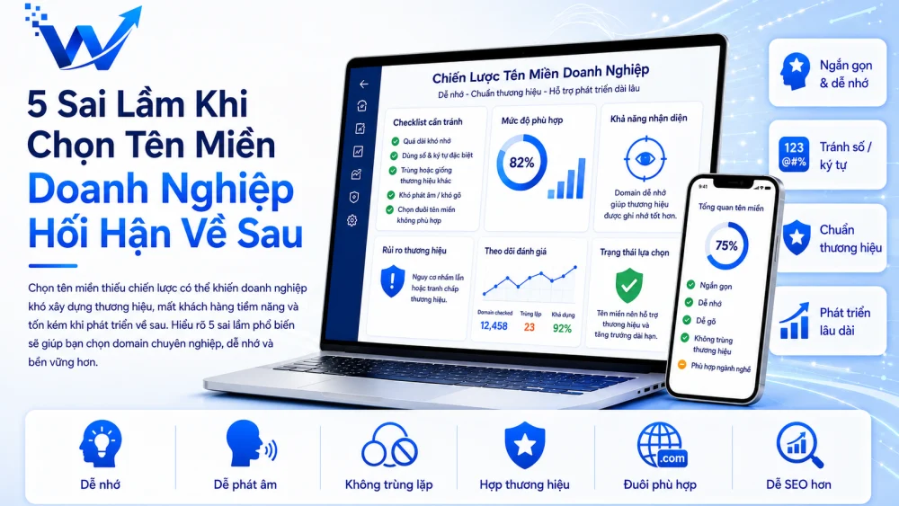 5 Sai Lầm Khi Chọn Tên Miền Doanh Nghiệp Hối Hận Về Sau