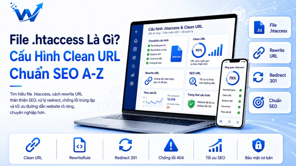 File .htaccess Là Gì? Cấu Hình Clean URL Chuẩn SEO A-Z