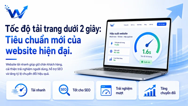 Tốc độ tải trang dưới 2 giây: Tiêu chuẩn mới của website hiện đại.